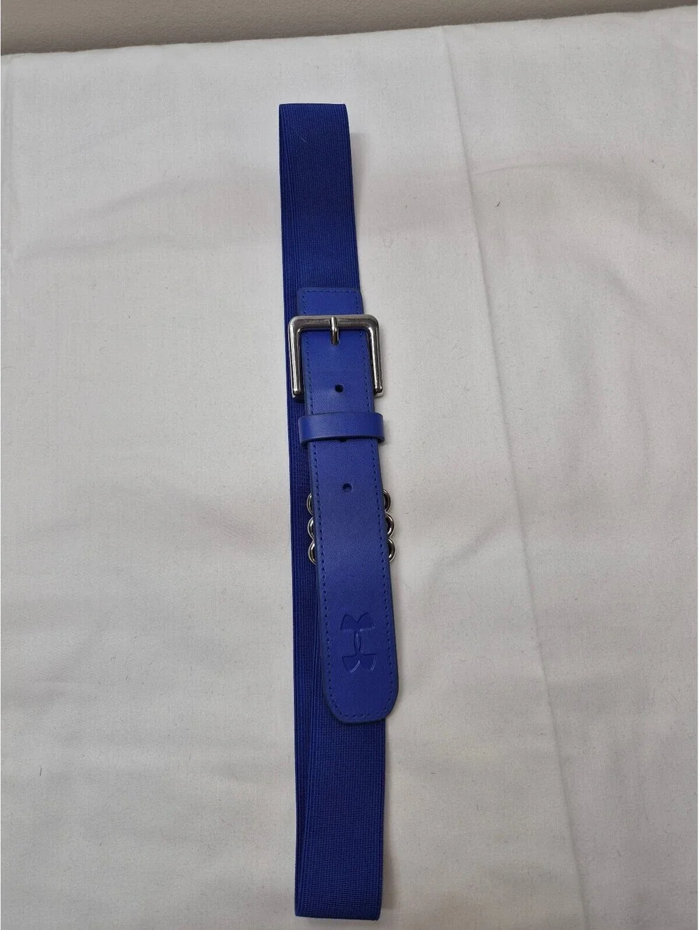 Under Armour Blue Elastic Stretch Belt with Silver Buckle B470